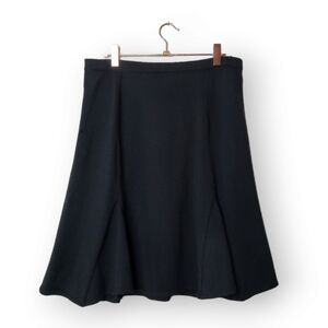 M MISSONI‎ x VINTAGE Black Wool Knit Skater Skirt Size US 8